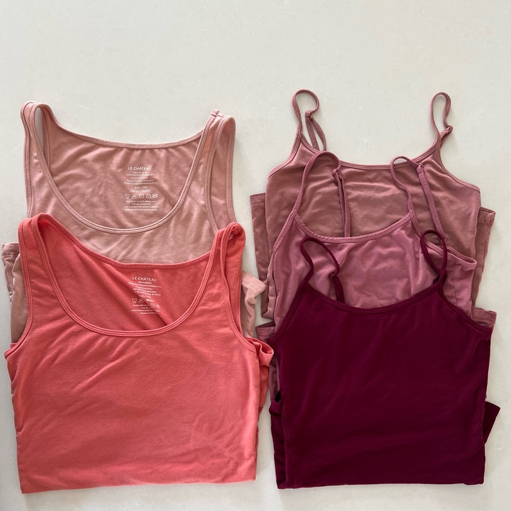 5 Le Chateau Tank Tops